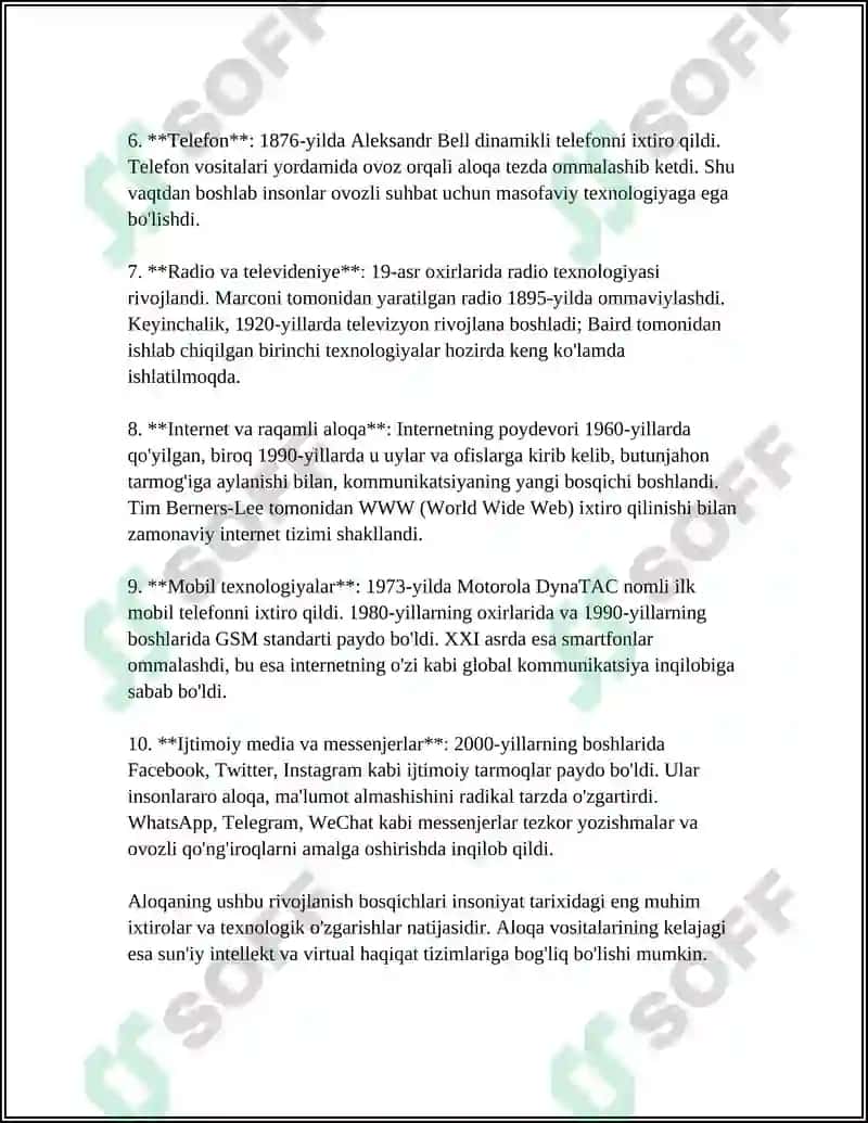 ALOQA TARIXI MUZEYI VA EKSPONATLARI 4