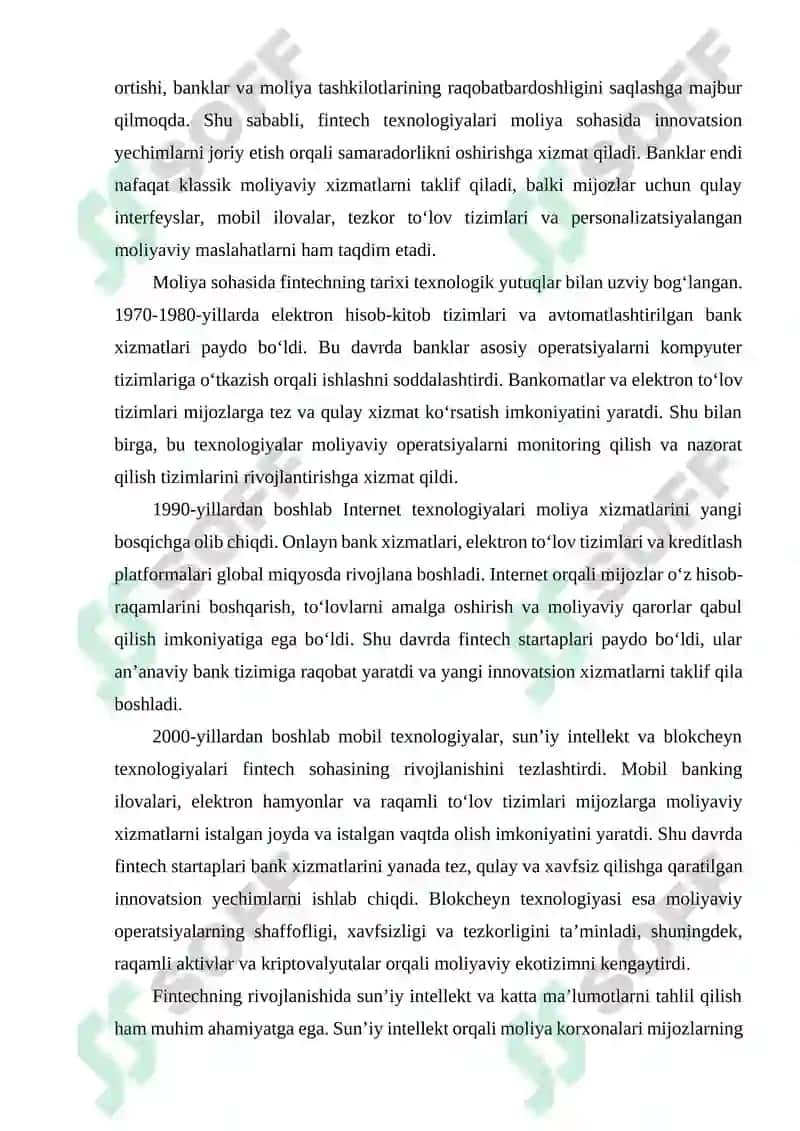 Fintech tushunchasi va uning moliya sohasidagi rivojlanish tarixi 4
