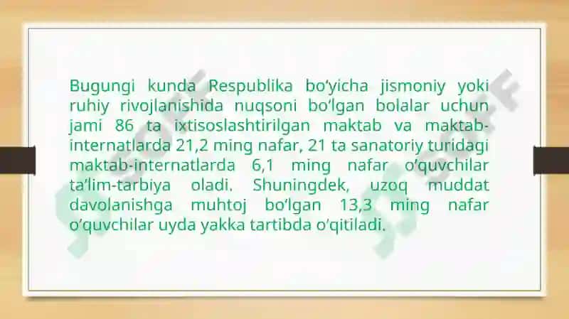 Inkulizif taʼlimning huquqiy asoslarini xalqaro hujjatlarda tahlil qilish 4