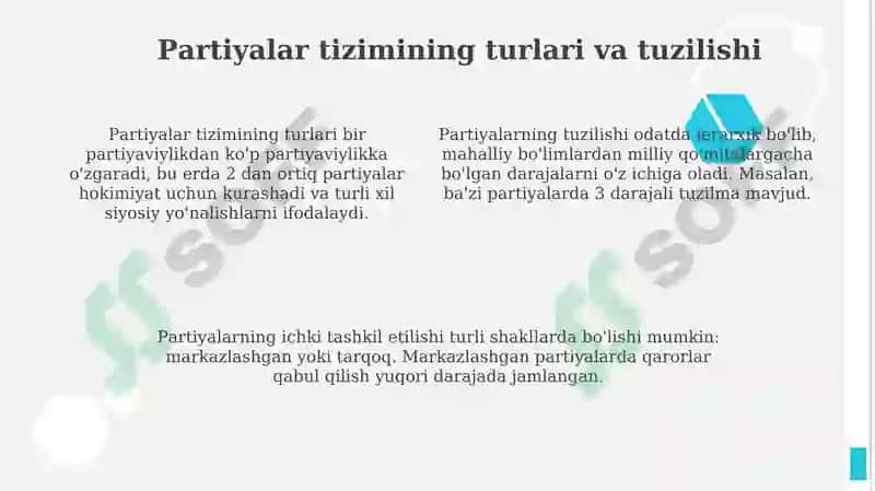 Siyosiy partiyalar: tushunchasi, roli va ularning asosiy funksiyalari 4