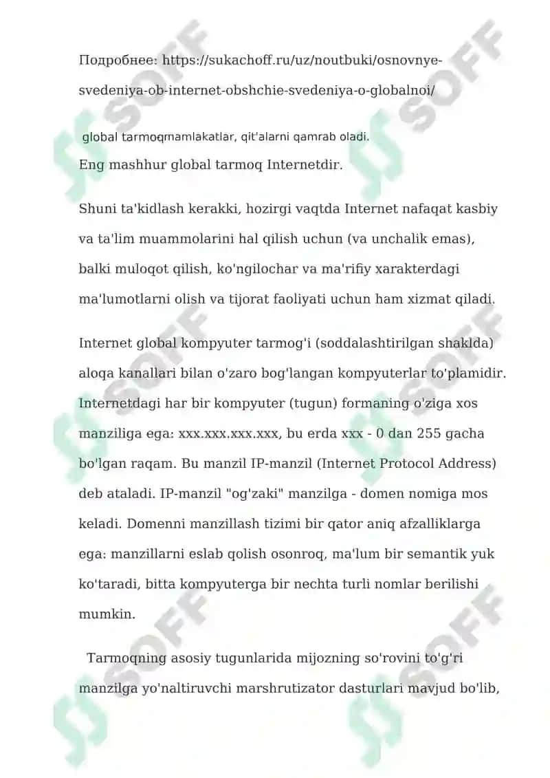 “Xususiy tarmoqlar va internetning rivojlanishi 4