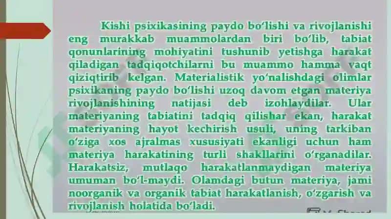 ONTOGENEZNING ILK BOSQICHLARIDA INSONNING PSIXIK RIVOJLANISHIGA XOS XUSUSIYATLAR. 4