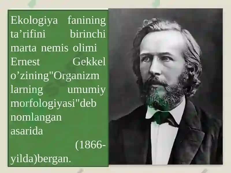 Ekologiya fanining maqsad va vazifasi 4