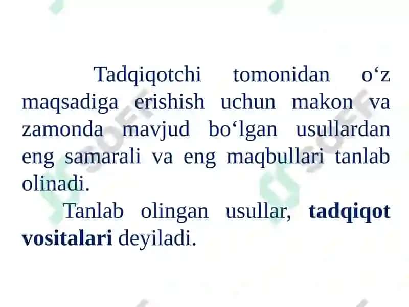 Tadqiqot vositalari va metodlari 4