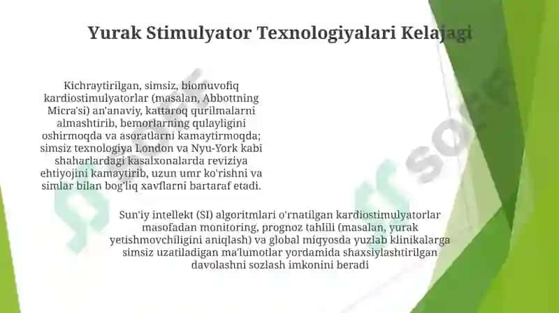 Yurak stimulyatori implantatsiyasi va operatsiyadan keyingi parvarish 4
