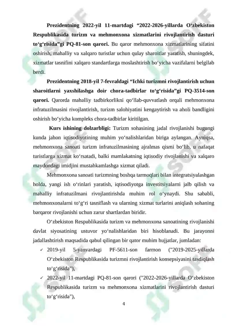 "MEHMONXONALARNING TURLARI VA TASNIFLANISHI" 4