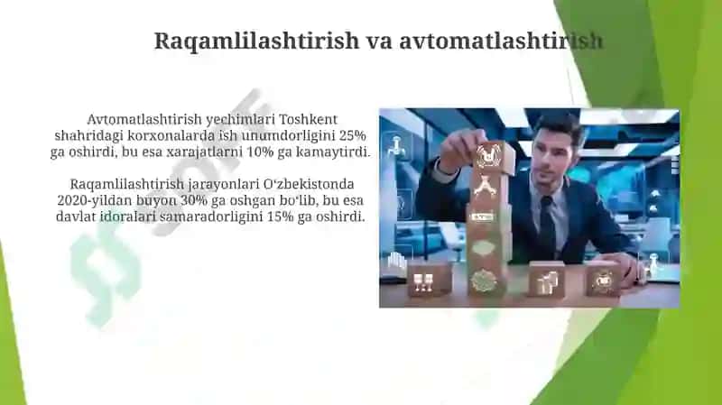 Tashkiliy - boshqaruv texnologiyalarini rivojlantirish 4