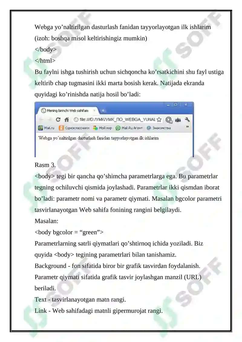 HTML DASTIRIDA “MEN SHIFOKORMAN” PORTFOLIOSINI YARATISH 4