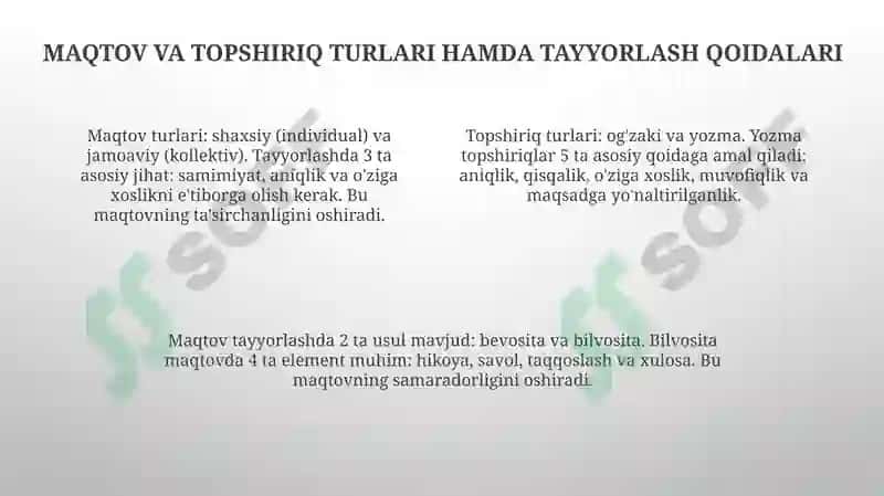 Madaniy nutqning grammatik va uslubi me'yorlari bo'yicha amaliy ma'ruzalar 4