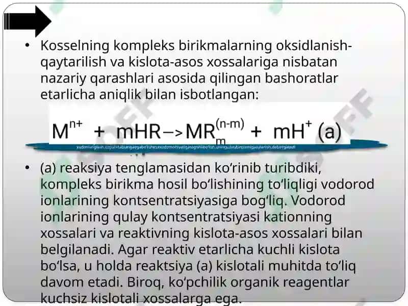 Kompleks birikmalarning kislota-asos xossalari 4