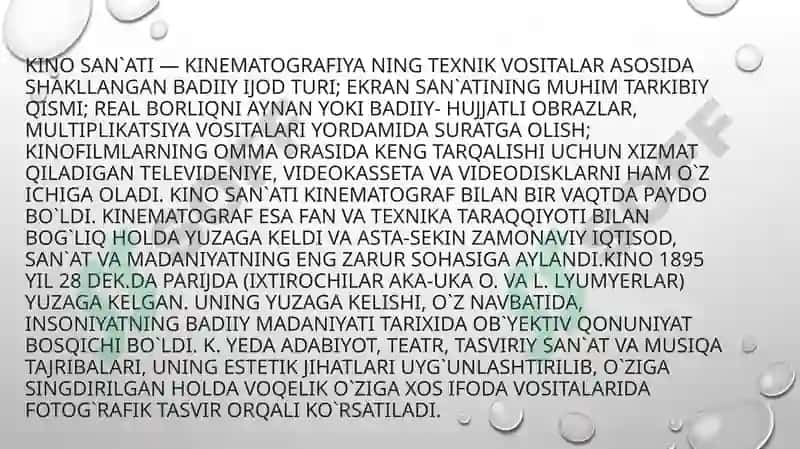 O‘zbekistonda dastlabki kino va teatr san‘atining kirib kelishi 4