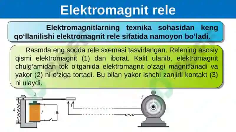 Elektromagnitlar, Elektromagnit rele 4