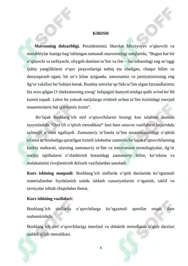 O’QISH DARSLARIDA KO’RGAZMALI VOSITALARDAN FOYDALANISH 4