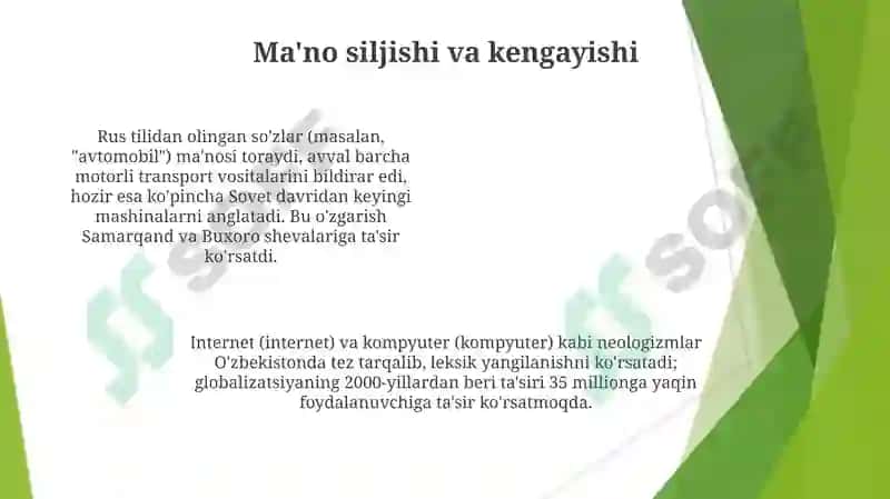 O'zbek tili leksikasida eskirish va yangilanish jarayonlari 4