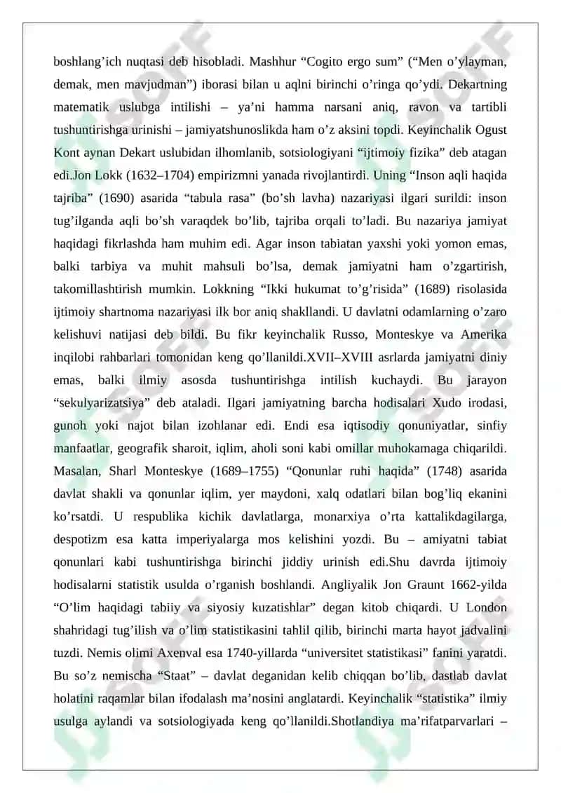 Sotsiologiya fani vujudga kelishining asosiy omillari 4