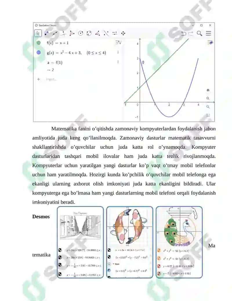 MATEMATIKANI O`QITISHDA AXBOROT KOMMUNIKATSION TEXNOLOGIYALARI (AKT)DAN FOYDALANISH METODIKASI 4