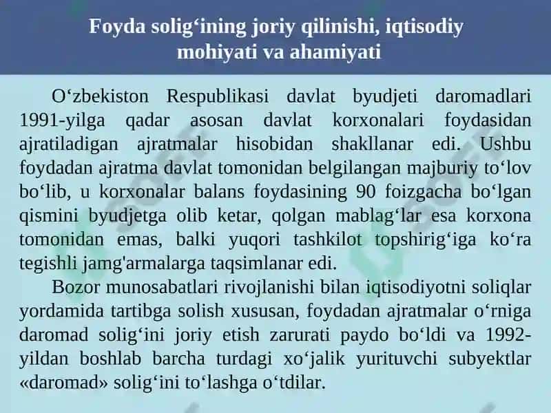 Foyda solig‘i 4