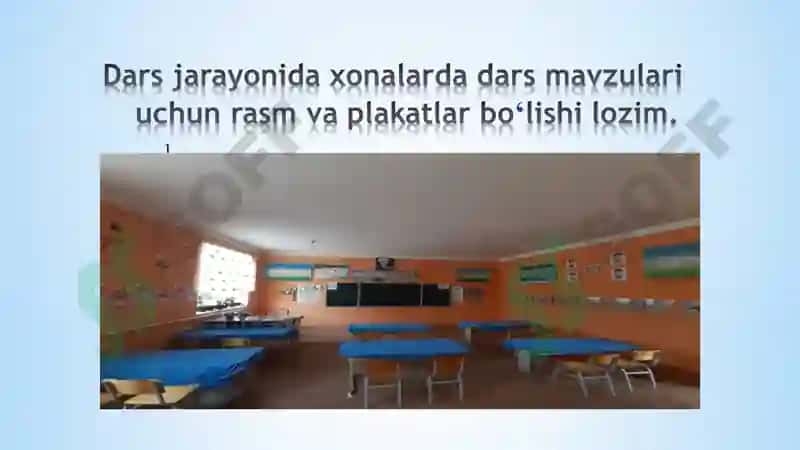 Umumiy o‘rta ta'Iim maktablarida o‘quv xonalarida darslarni sifatli tashkil etish 4