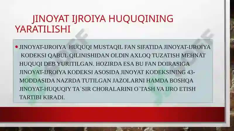 O`ZBEKISTON RESPUBLIKASI JINOYAT - IJROIYA KODEKSI 4