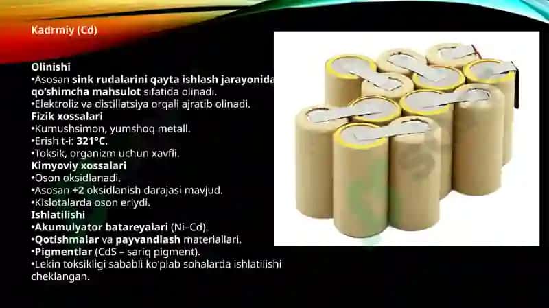 II B guruhelementlari: Zn 4