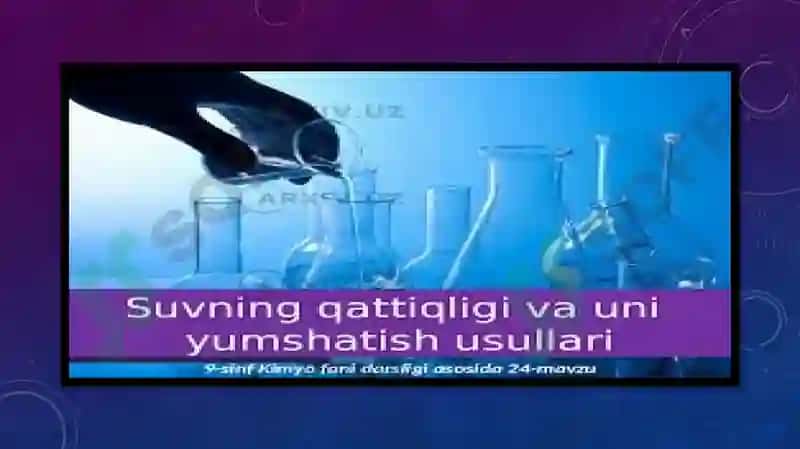 Suvning qattiqliğini oshirishning texnikasi 4