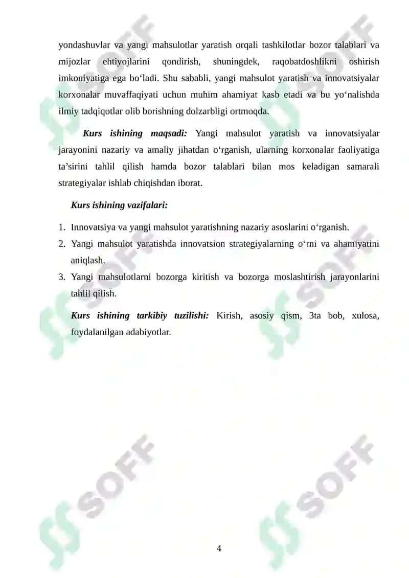 "Yangi mahsulot yaratish va innovatsiyalar" 4