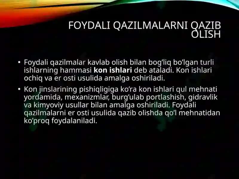 Metallurgiyada qo‘llaniladigan xom ashyo materiallari 4