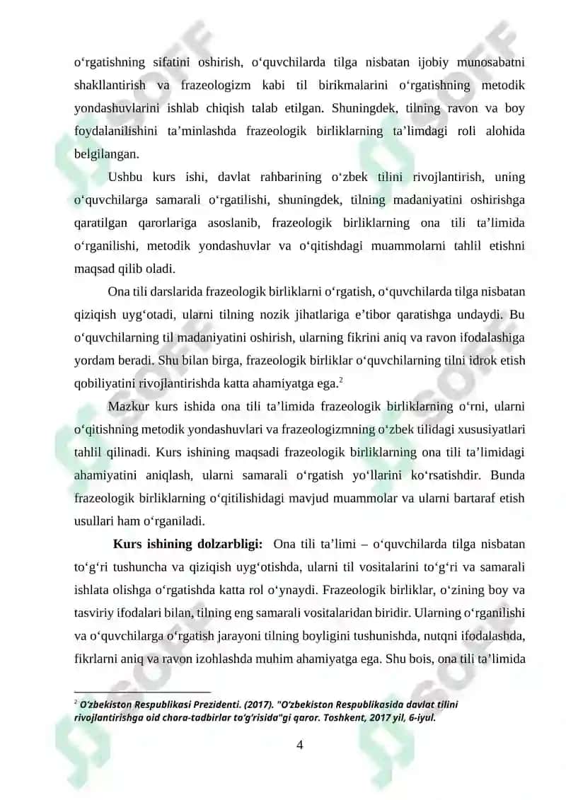 Ona tili va oʻqish savodxonligi va uni oʻqitish metodikasi 4