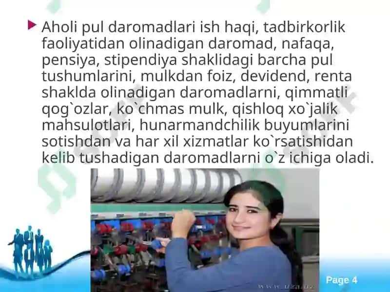 Aholi turmush darajasi va uning ko`rsatkichlari 4