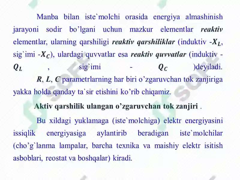 PASSIV ELEMENTLARDAGI SINUSOIDAL TOK 4