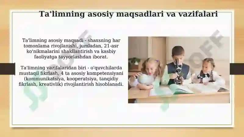 Kar bolalar maktabida taʼlim tamoyillari va metodlari 4