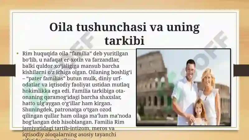 Rim huquqida oilaviy huquqiy munosabatlar 4