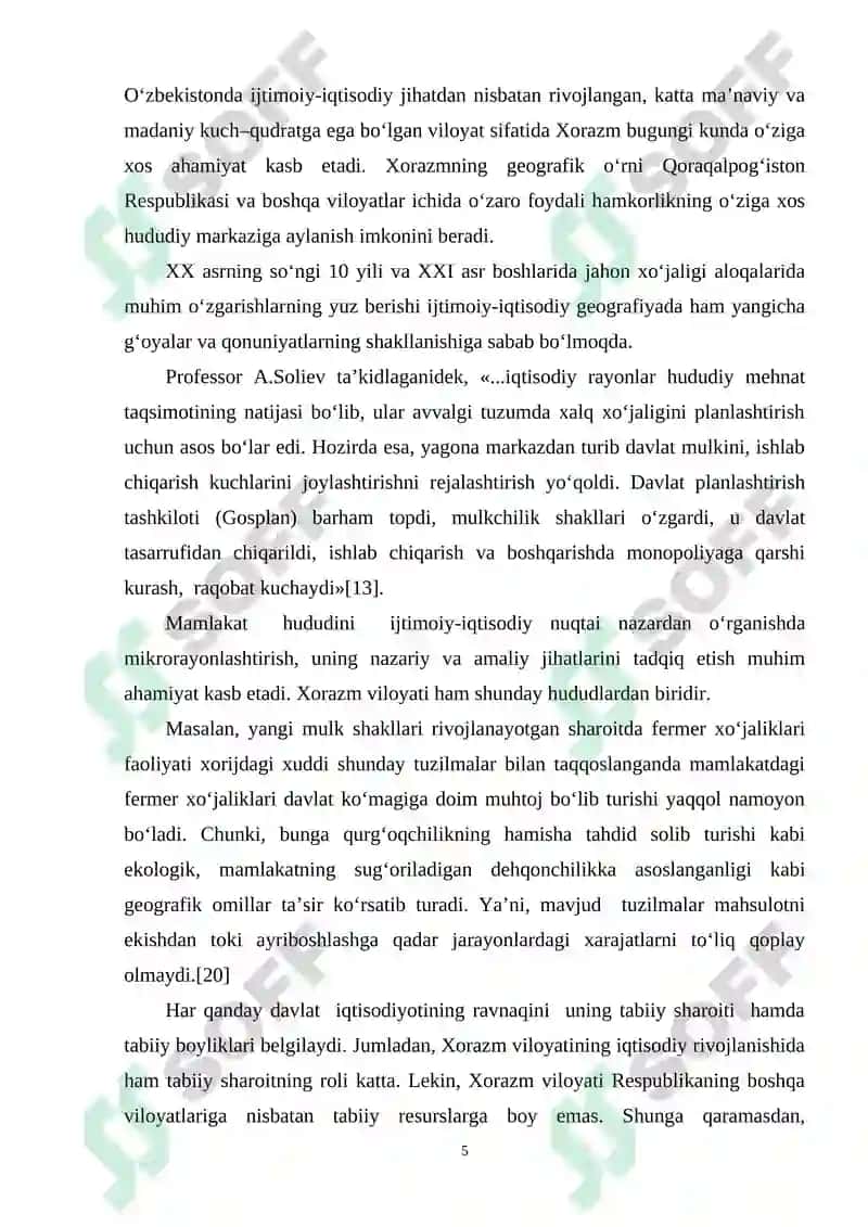 IQTISODIY ISLOHOTLAR CHUQURLASHAYOTGAN SHAROITDA MIKRORAYONLASHTIRISHNI OPTIMALLASHTIRISH (Xorazm viloyati misolida) 4