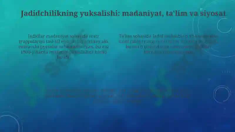 Turkistonda jadidchilik harakatining tashkil topishi va rivojlanish bosqichlari 4