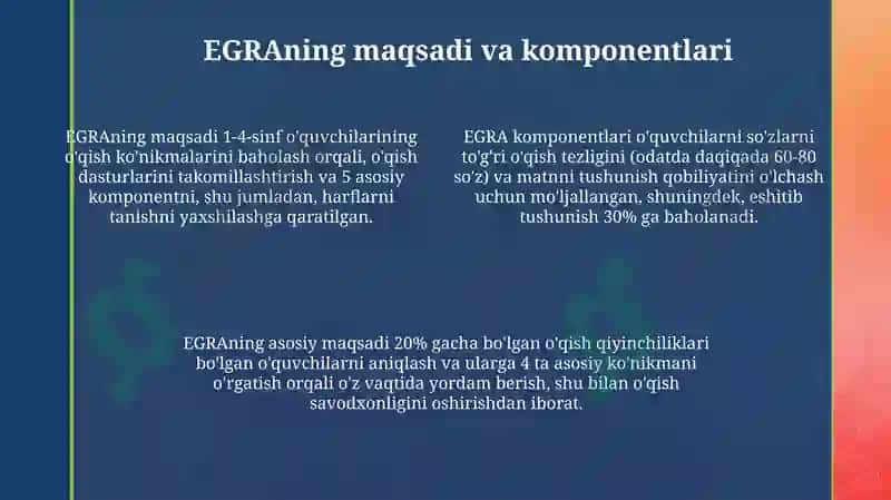 EGRA Baholash Dasturi 4