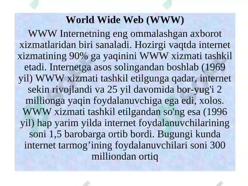 INTERNET TARMOG’I VA DNS XIZMATI 4
