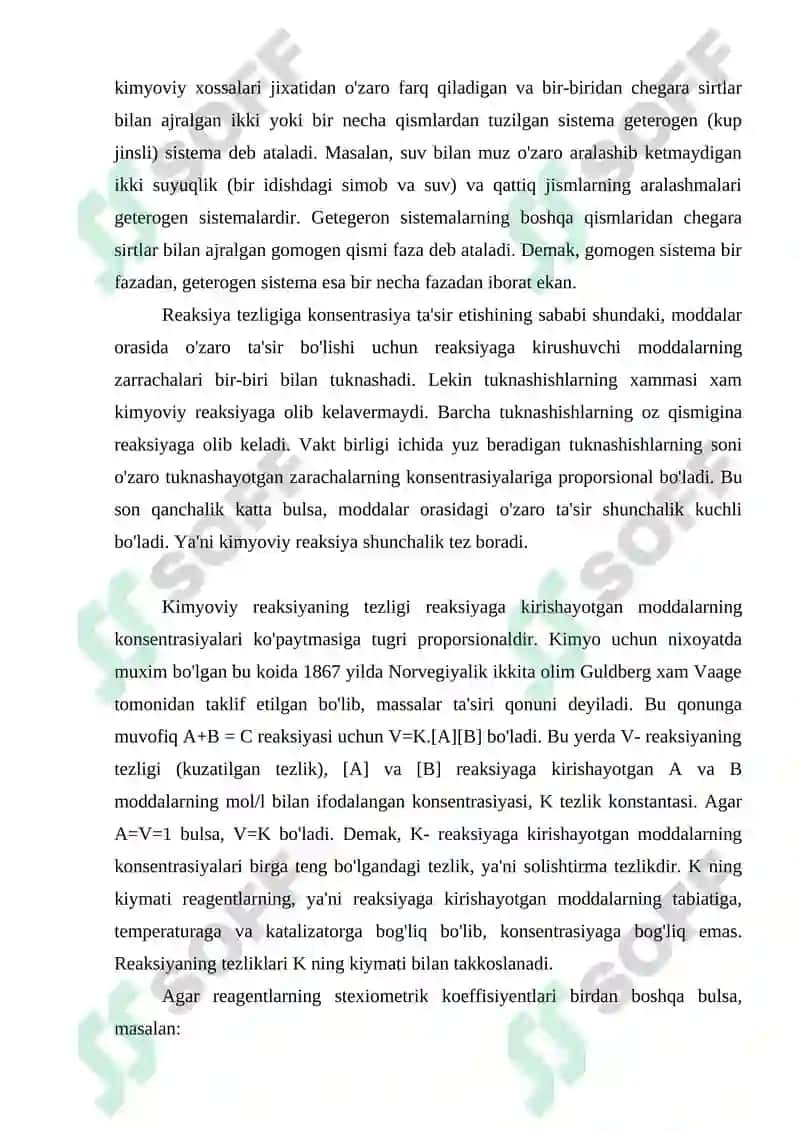 Kimyoviy Kinetika va Kimyoviy Muvozanat 4