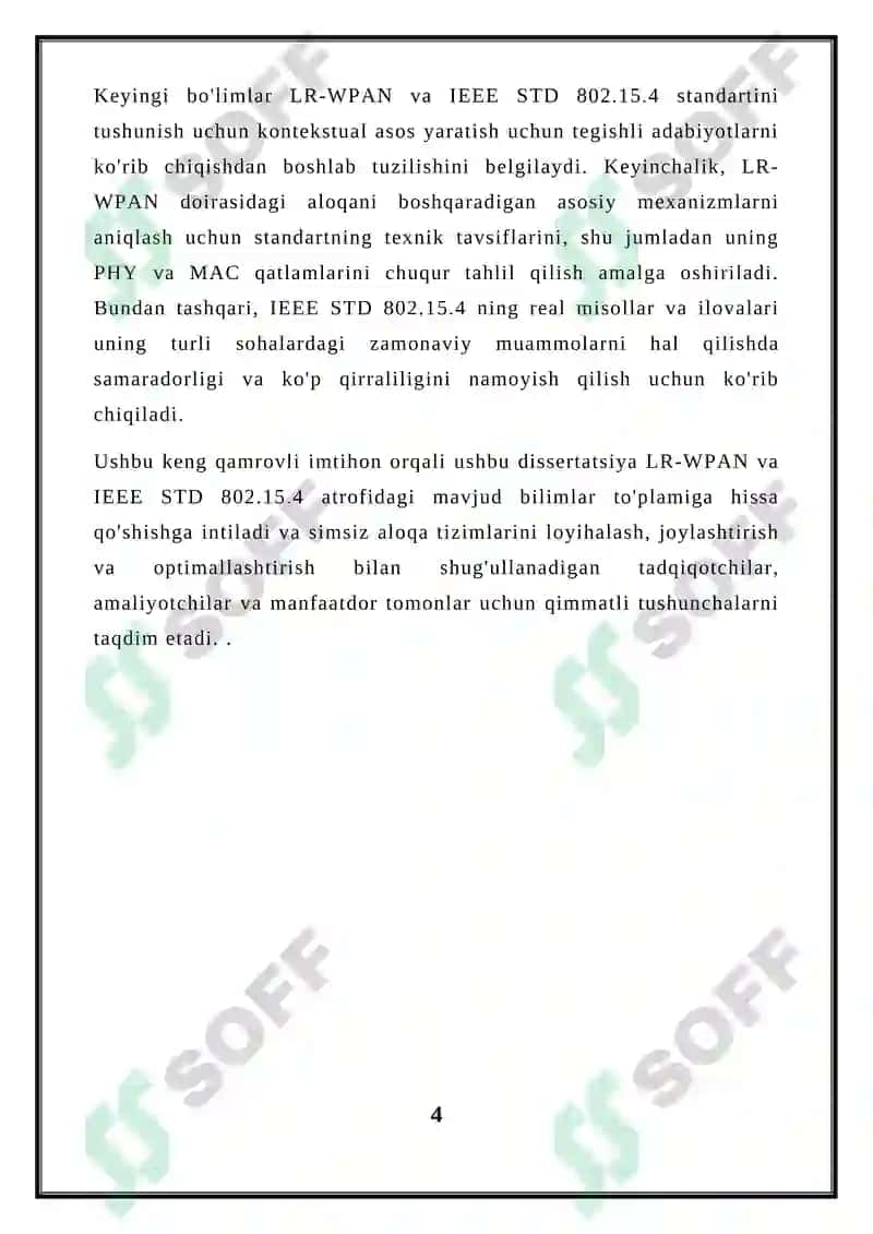 IEEE STD 802.15.4 STANDARTI 4