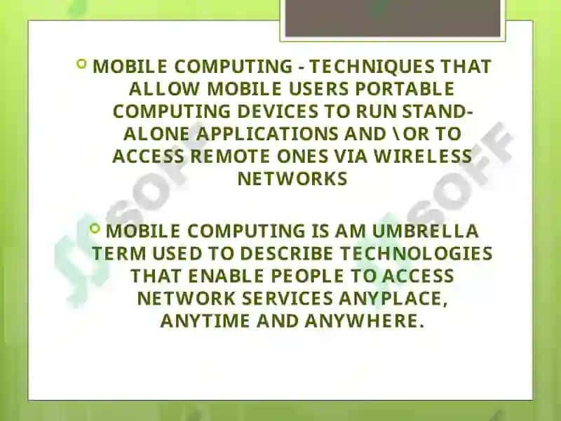 Mobile computing 4