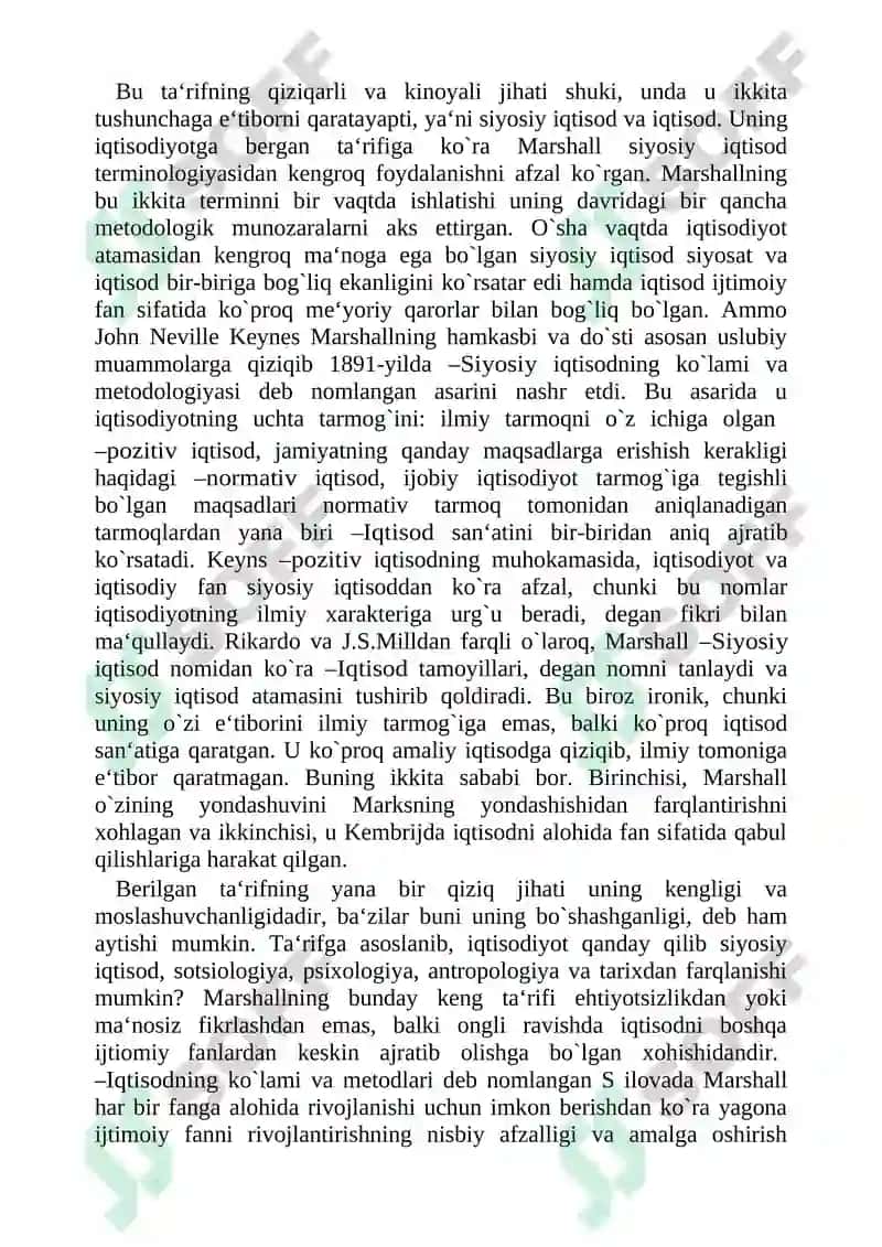 Neoklassik maktab iqtisodiy qarashlari. Keyns va keynschilik ta`limoti. Monetarizm 4