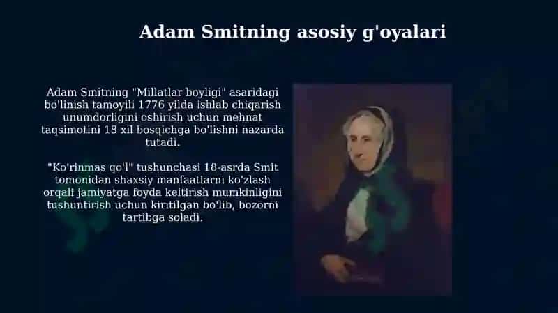Adam Smit va hozirgi zamon 4