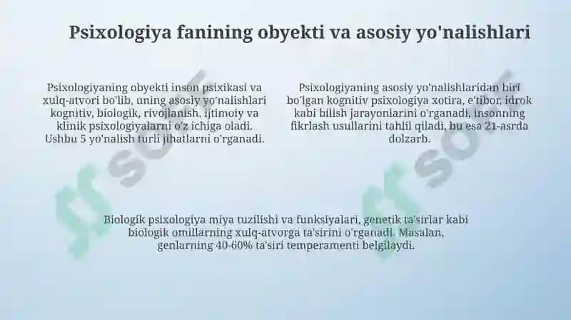 Psixologiya fanining predmeti maqsadi va vazifalari 4
