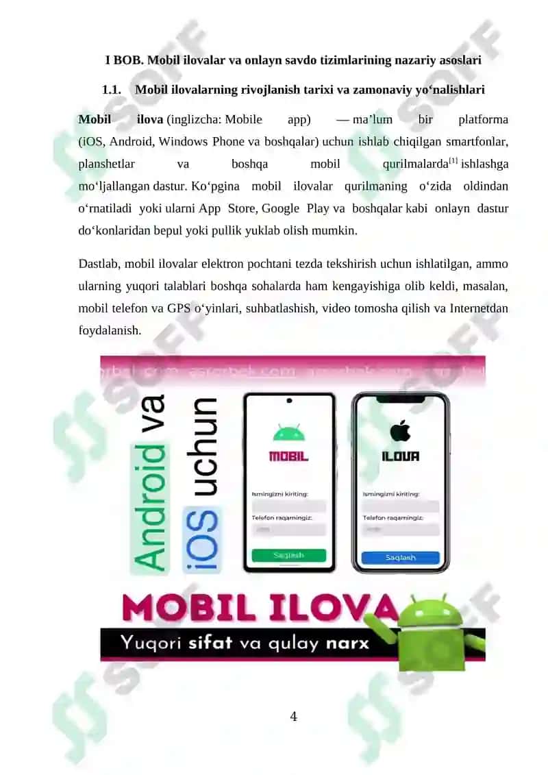 Mobil telefonlar va aksessuarlar onlayn magazin mobil ilovasi 4