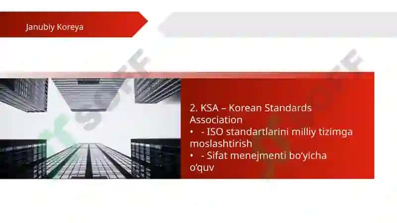 Janubiy Koreya Respublikasining standartlashtirish va sertifikatlash tizimi 4