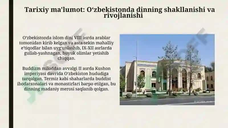 O'zbekistonda faoliyat yurituvchi diniy tashkilotlar 4