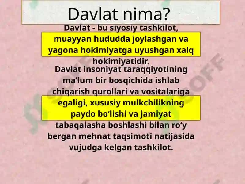 Davlatchilik tushunchasi 4