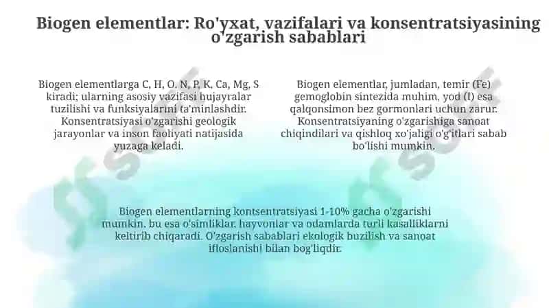 Biogenelementlar konsentratsiyasi bilan bog'liq endemik va kasbiy kasalliklar 4