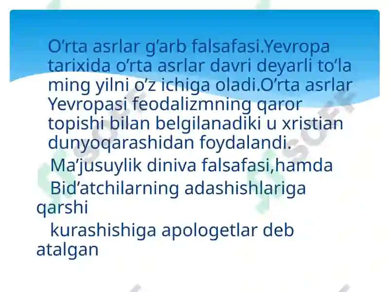 Yevropa mutafakkirlari falsafaga oid qarashlari 4