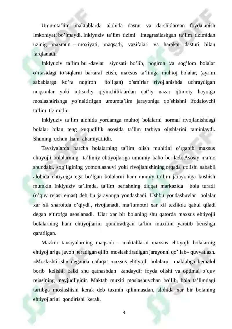 IMKONIYATI CHEKLANGAN BOLALAR TURLARI VA ULARNI INKLYUZIV TA’LIMGA JALB ETISH 4