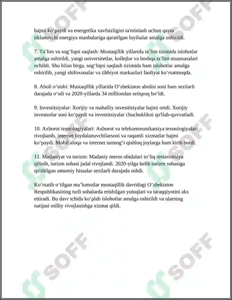TARAQQIYOTNING "ÓZBEK MODELI 4